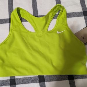 NIKE Swoosh Sport Bra | size Medium| color Lime/green